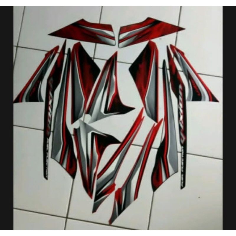 List Striping Vixion Old List Merah Maroon 2013-2015 Kualitas Terbaik