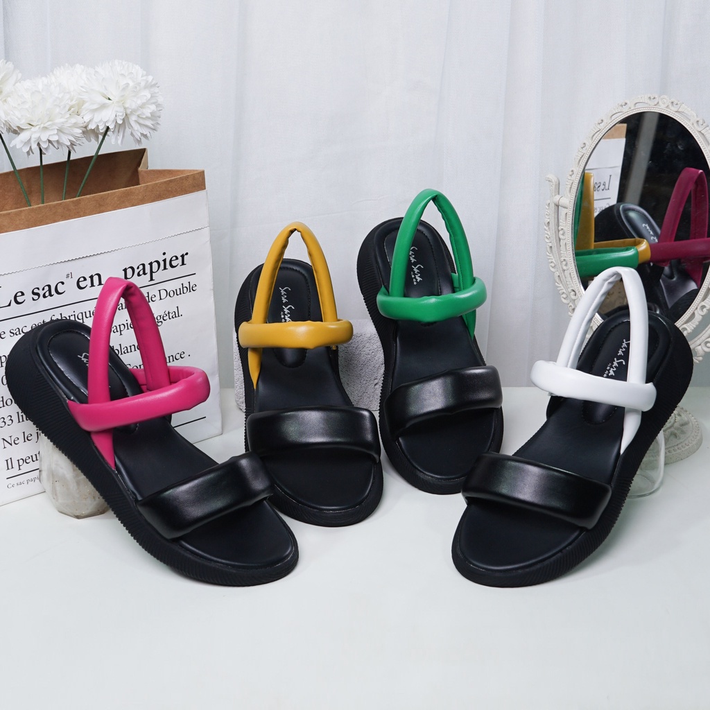 Sara Sara LARA Sandal dewasa wedges wanita casual sendal cewek kekinian