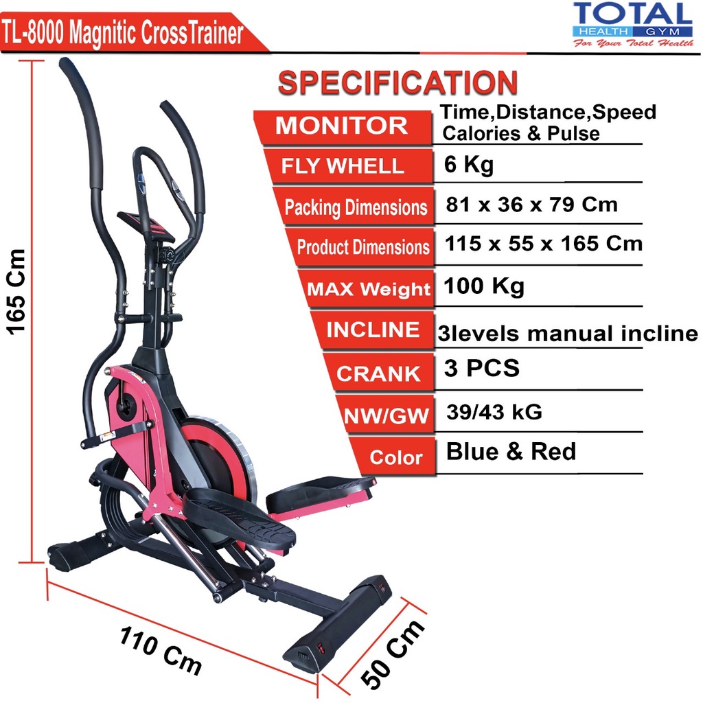 Standing Eliptical TL-8000 | Sepeda Olahraga | Sepeda Fitness | Alat Olahraga | Alat Fitness