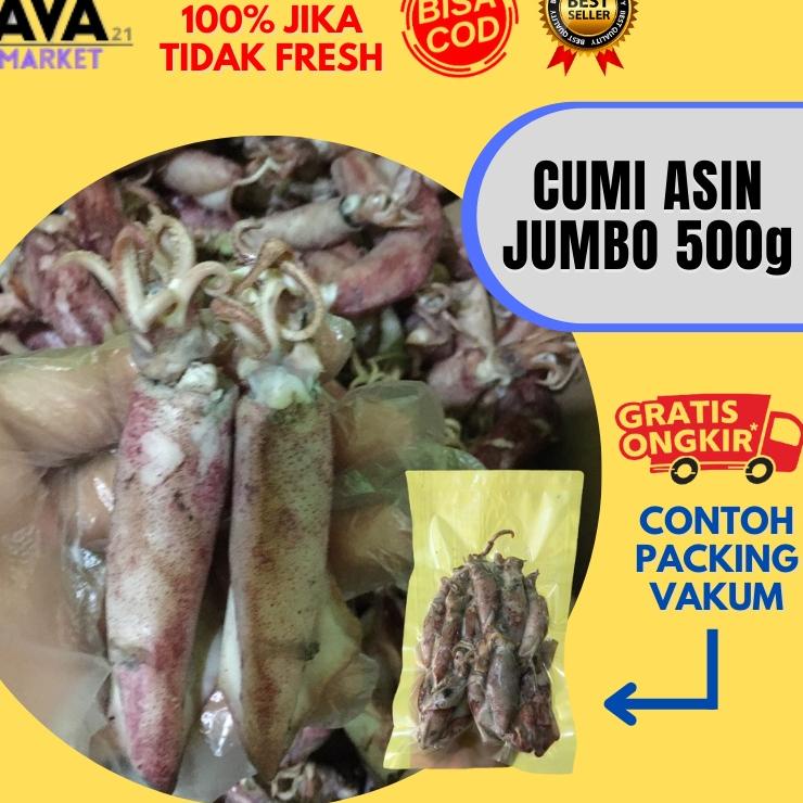 

♠ Cumi Asin Fresh Size JUMBO 500 Gram ☂