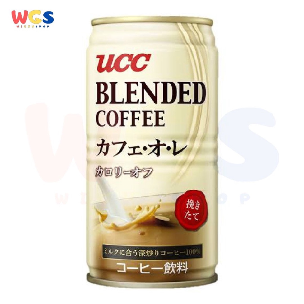 UCC Ueshima Coffee Blend Coffee Cafe Au Lait Low Calorie Can 185g