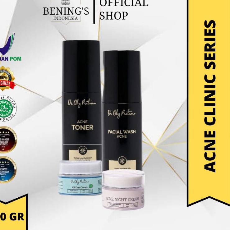 ♜ BENINGS CLINIC SKINCARE DOCTOR OKY PRATAMA PAKET ACNE | BENING SKINCARE | BENINGS CLINIC ➬