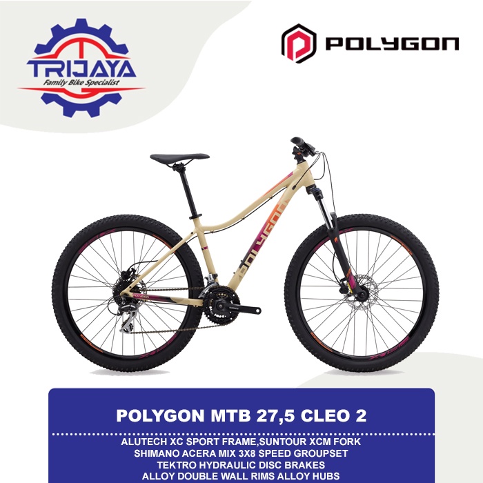 Polygon CLEO 2 SA CREAM [27.5] Sepeda MTB WANITA