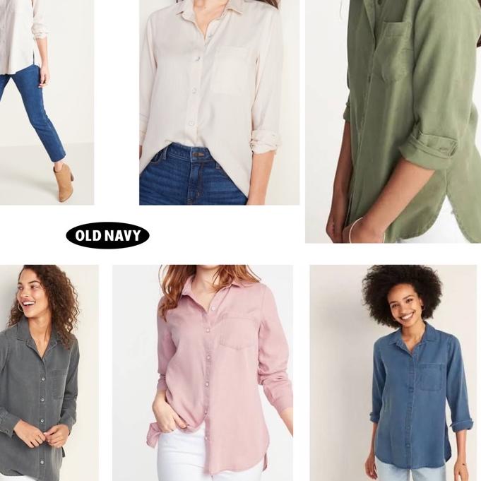 ✯ Old Navy Relaxed Tencel Shirt Denim ➷