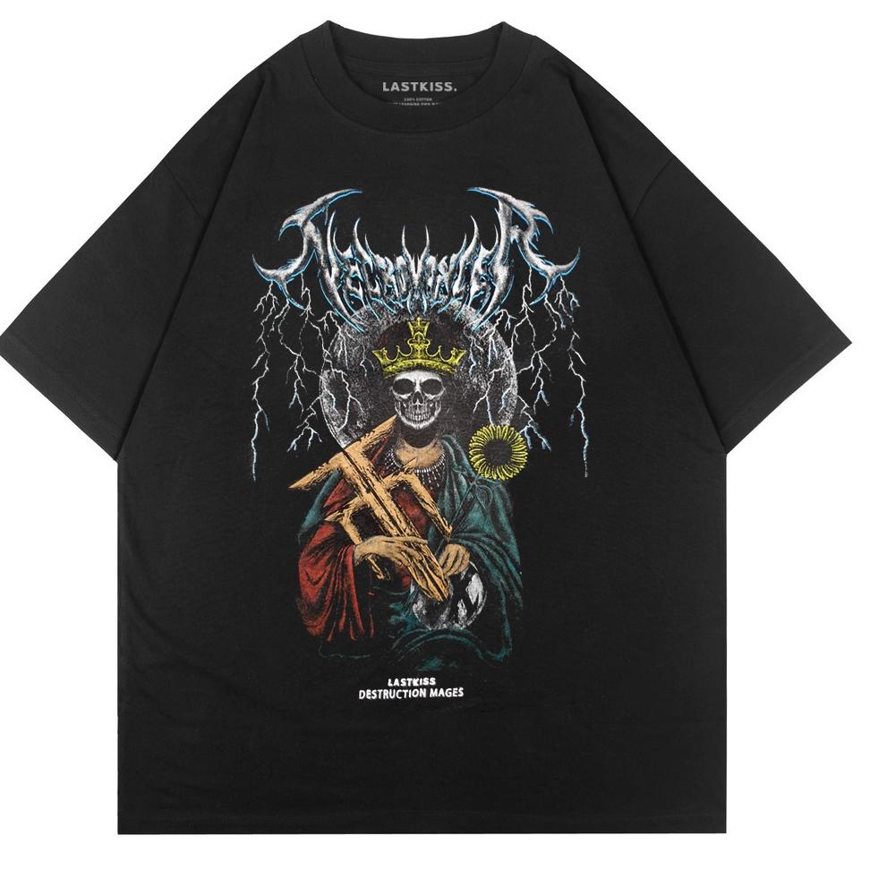 HARGA TERMURAAH LASTKISS Tshirt Necromancer Black Tees