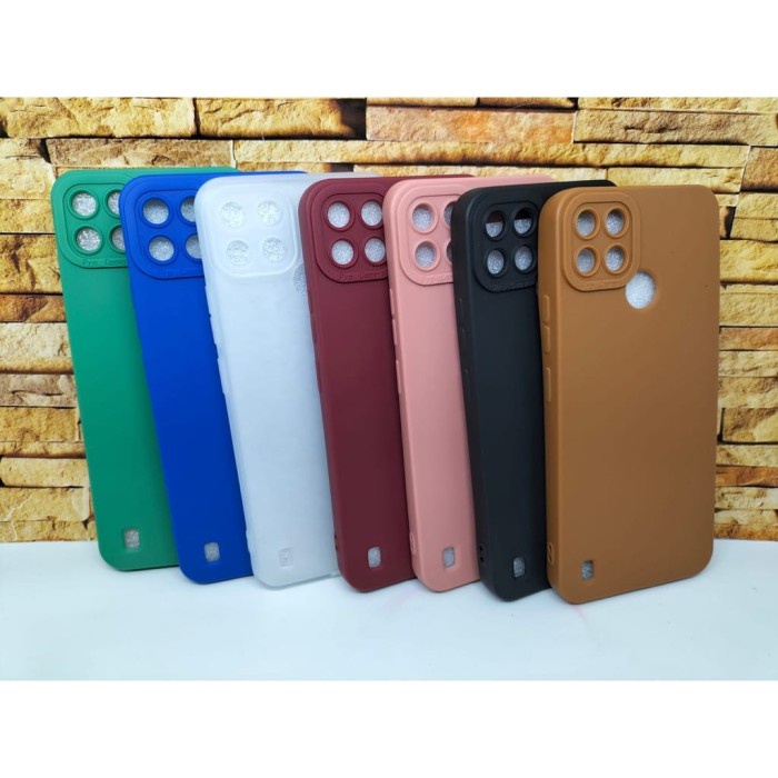 Soft Case Pro Camera  Silikon REALME C25Y | REALME C21Y - Hitam C25Y Casing Hp