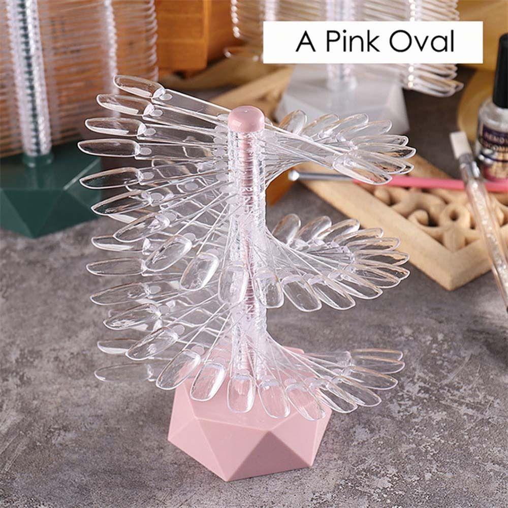 Mxbeauty Nail Art Display Stand Oval Persegi Berbentuk Papan Nail Art Jepang Gel Polish Mandi Nail Art Training Kuku Palsu Spiral Nail Art Tips Rak