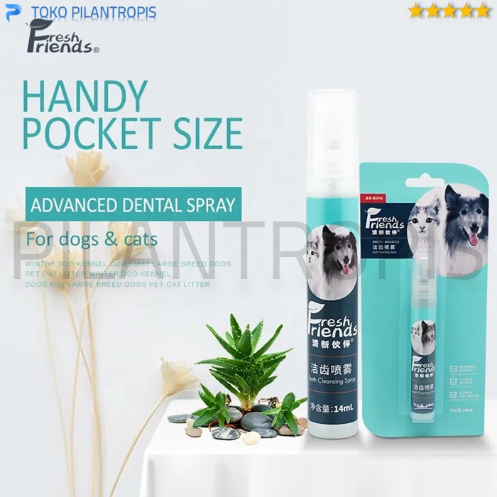 PENGHILANG BAU MULUT KUCING ANJING PET DENTAL SPRAY PEMBERSIH GIGI KUCING ANJING