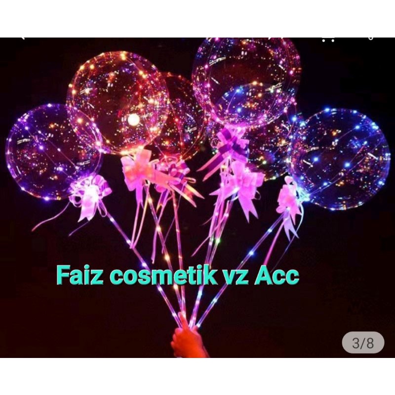 Balon Led Rainbow Warna Warni PARTY Ulang Tahun