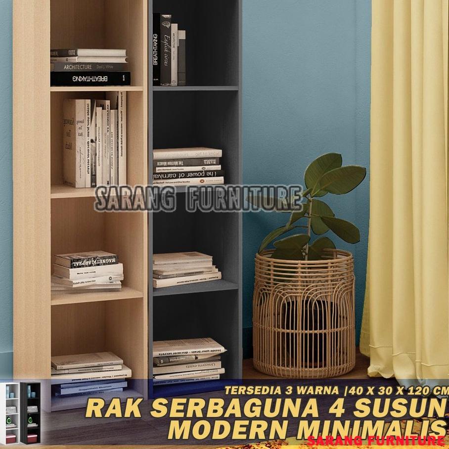 ◄ RAK BUKU SERBAGUNA 4 SUSUN LEMARI BUKU RSG 4 SUSUN RAK SERBAGUNA RAK KAYU RAK SUSUN RAK MURAH ✼