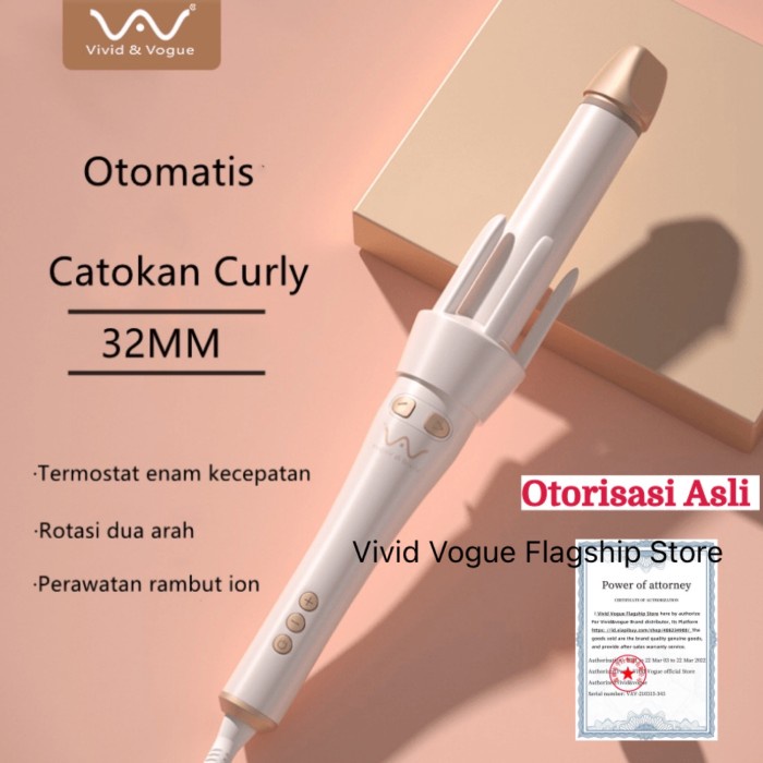 Curl Catokan Curly Otomatis Vivid Vogue Magic Curler 32Mm