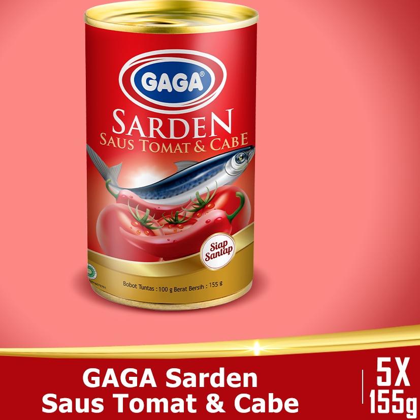 

★ Beli 3 pcs GAGA Sarden Tomat Chilli 155g FREE 2 pcs GAGA Sarden Tomat Chilli 155g. (GG46) ➺