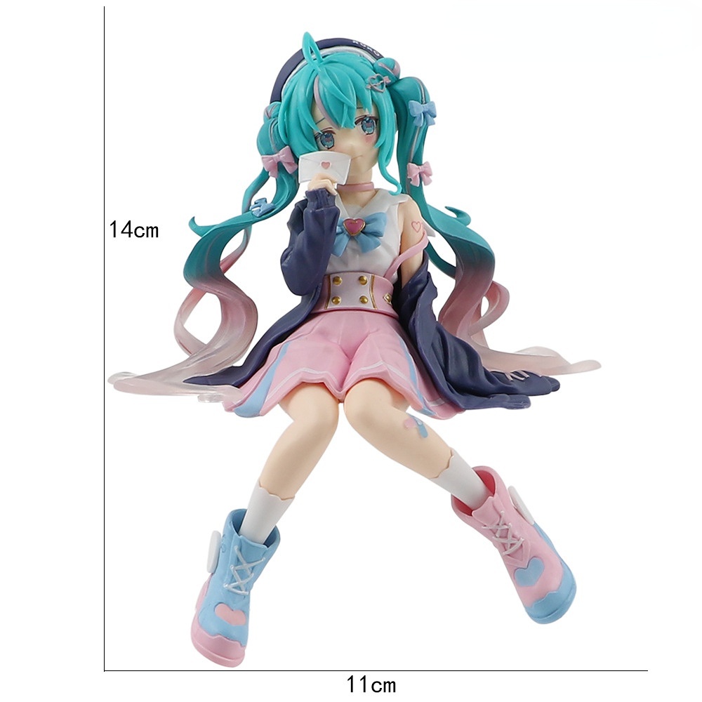 Asli Hatsune Miku Figure Vokaloid Cinta Sailor Ver Action Figurines Kawaii Anime PVC Model Mainan Hadiah