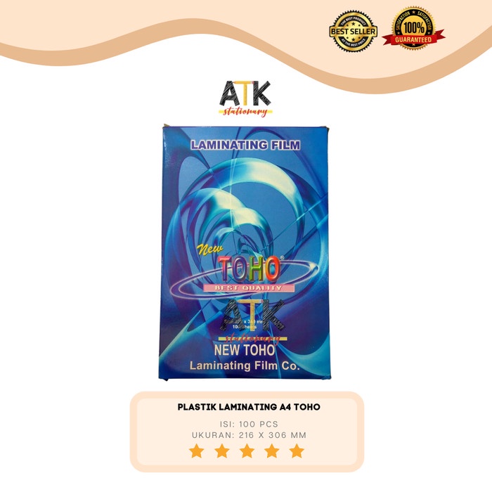 

[[JNT COD]] Plastik Laminating Film Toho Ukuran A4 100 Micron atk