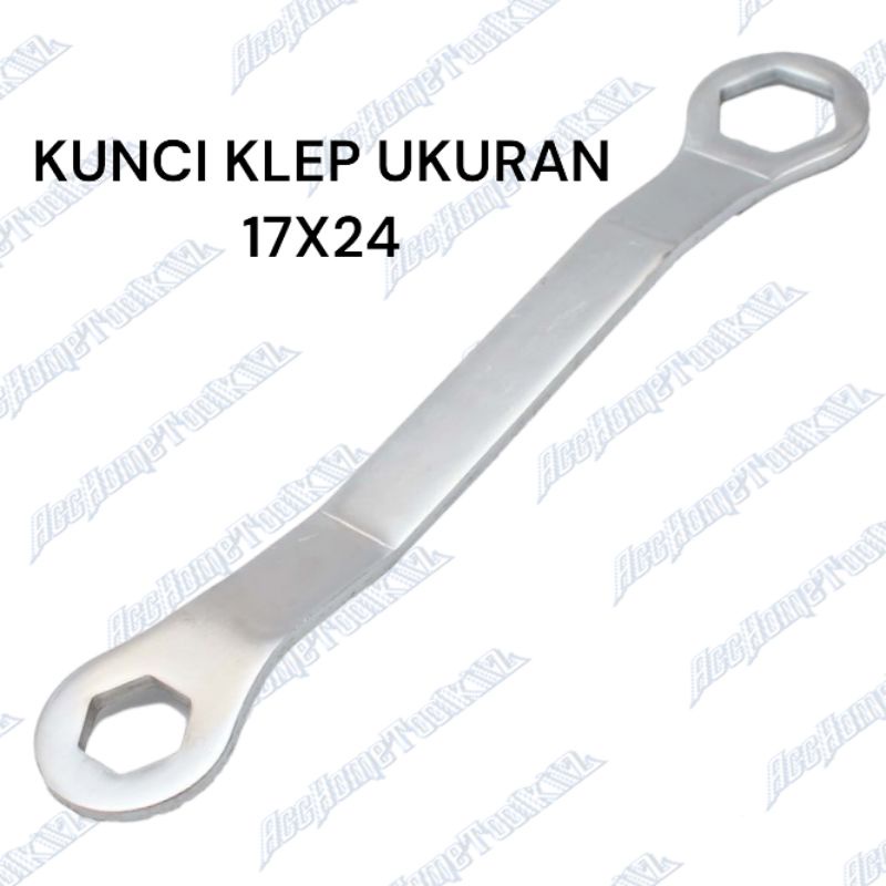 KUNCI BUKA TUTUP KLEP MOTOR KELEP 17 MM X 24 MM KUNCI CVT KOPLING BLOK MESIN MATIC YAMAHA HONDA SUZUKI GL BEAT