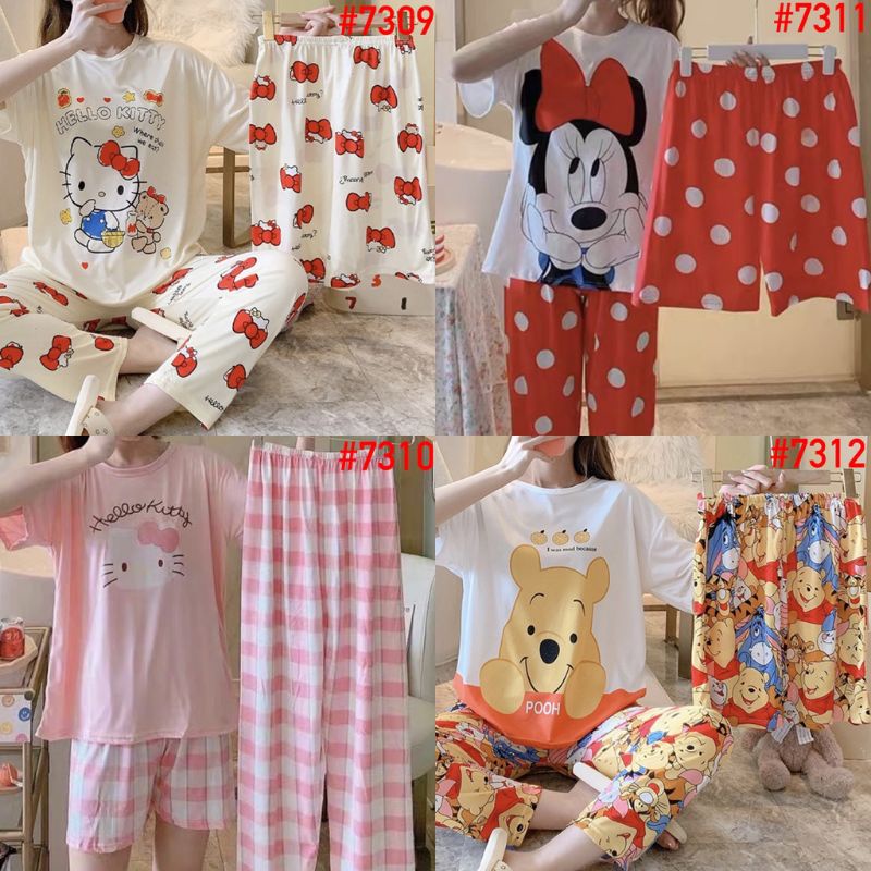 [PROMO] Baju Tidur 3in1 Leisure wear (Real Pic) / Baju Tidur Import Bangkok