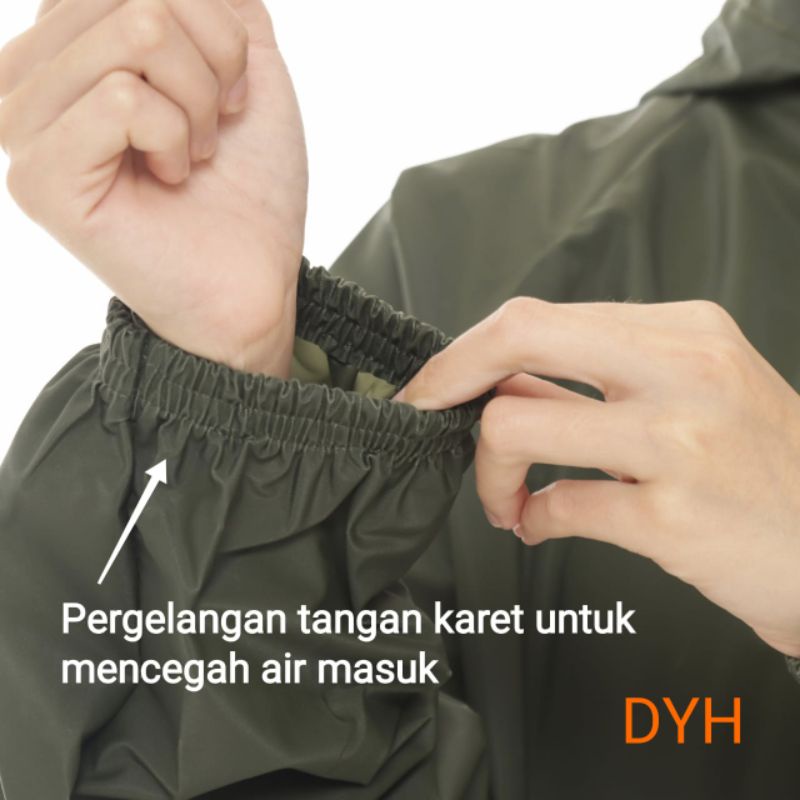 Jas Hujan Wanita Setelan Baju dan Rok Dewasa by GARUDA Original Lentur, Elastis, dan Anti Rembes