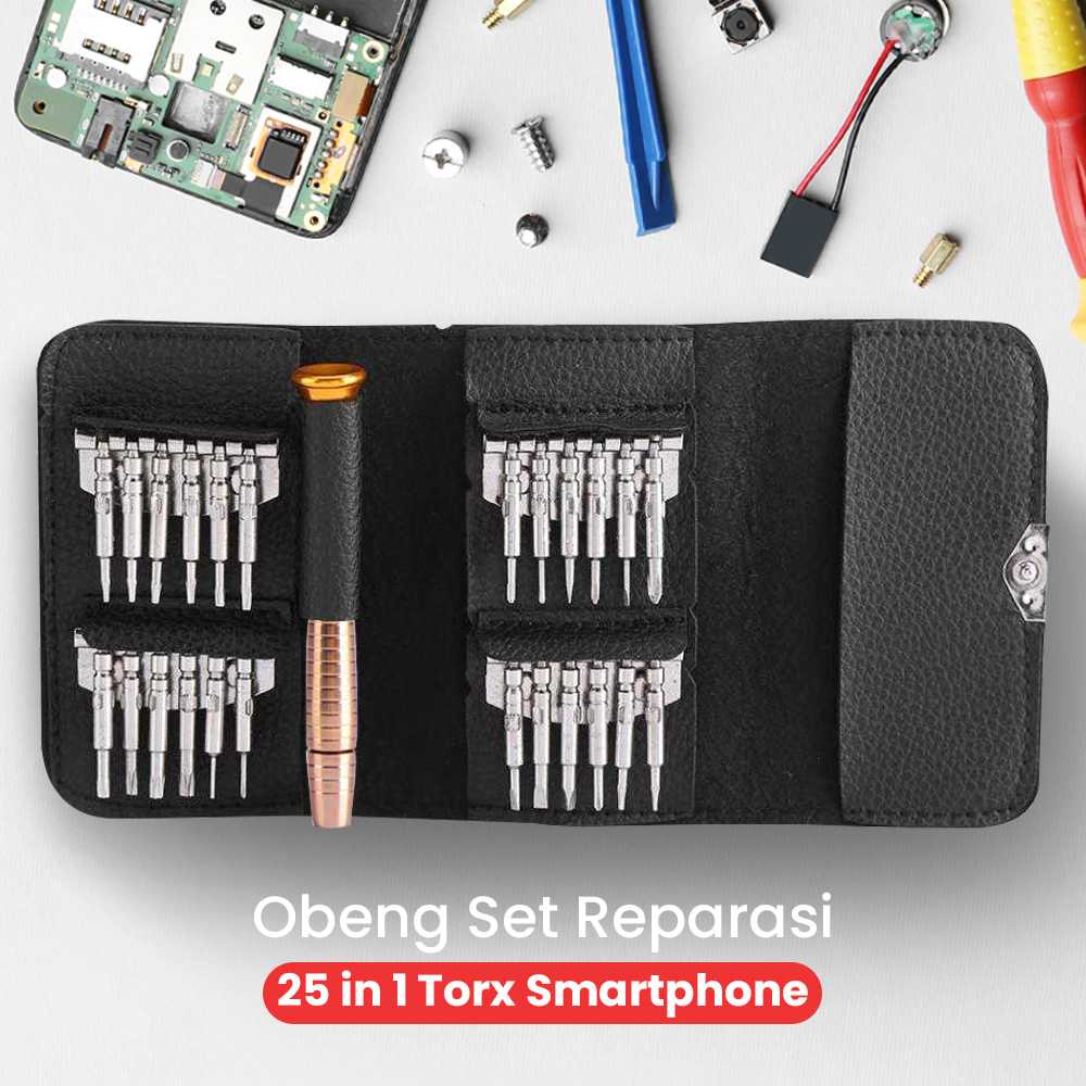 VASTAR Obeng Set Reparasi 25 in 1 Torx Smartphone - MA313Z