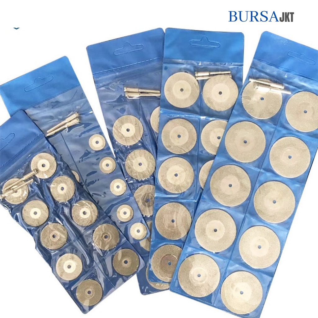 MATA + BATANG GERINDA POTONG MINI CUTTING WHEEL 18 MM SET ISI 12 PC