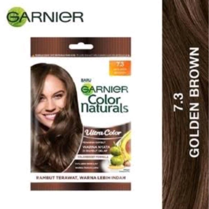 GARNIER COLOR NATURALS ULTRA COLOR CAT RAMBUT 7.3 GOLDEN BROWN (SHACET