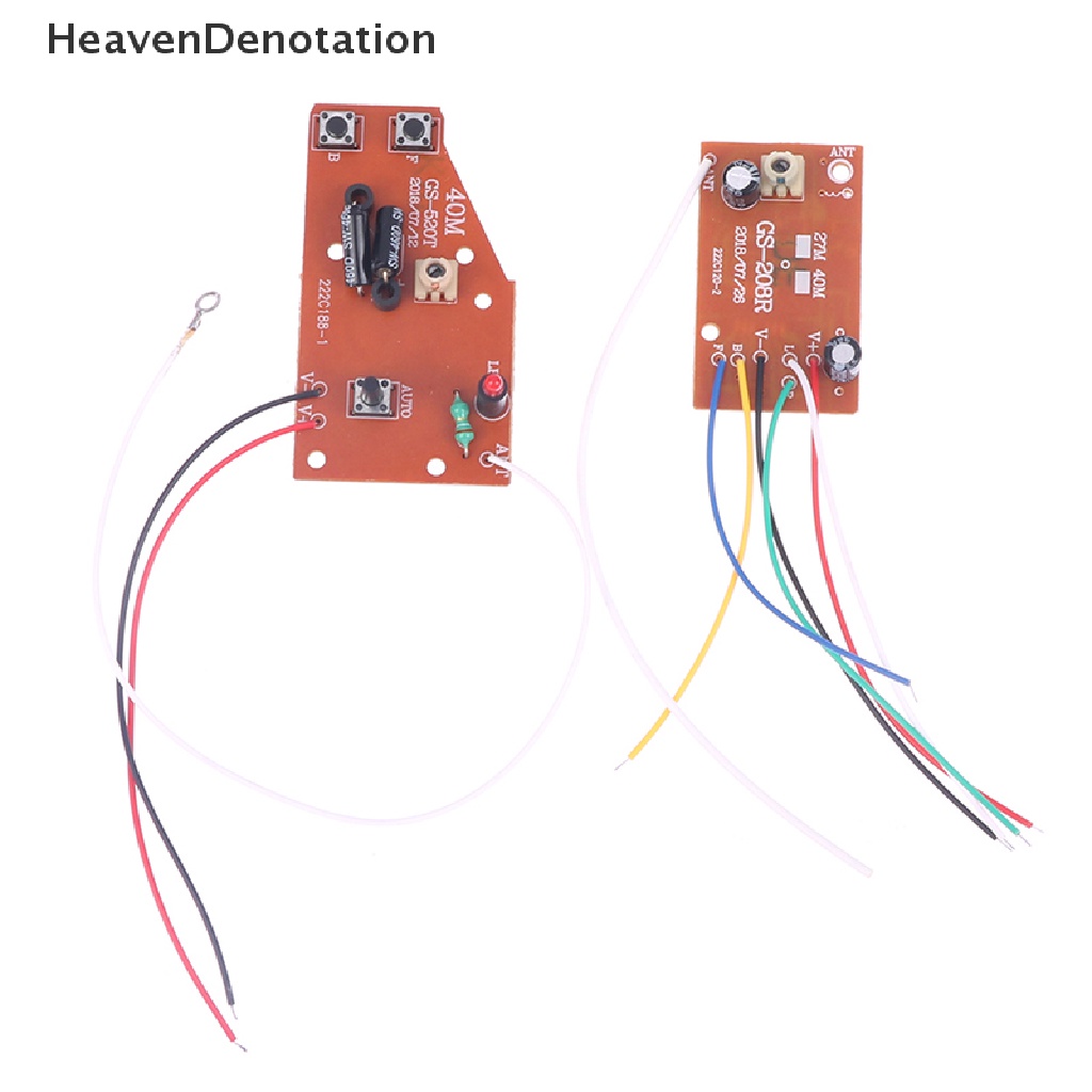 [HeavenDenotation] 5ch RC Remote Control Papan Pemancar Dan Receiver Sirkuit 27MHz HDV