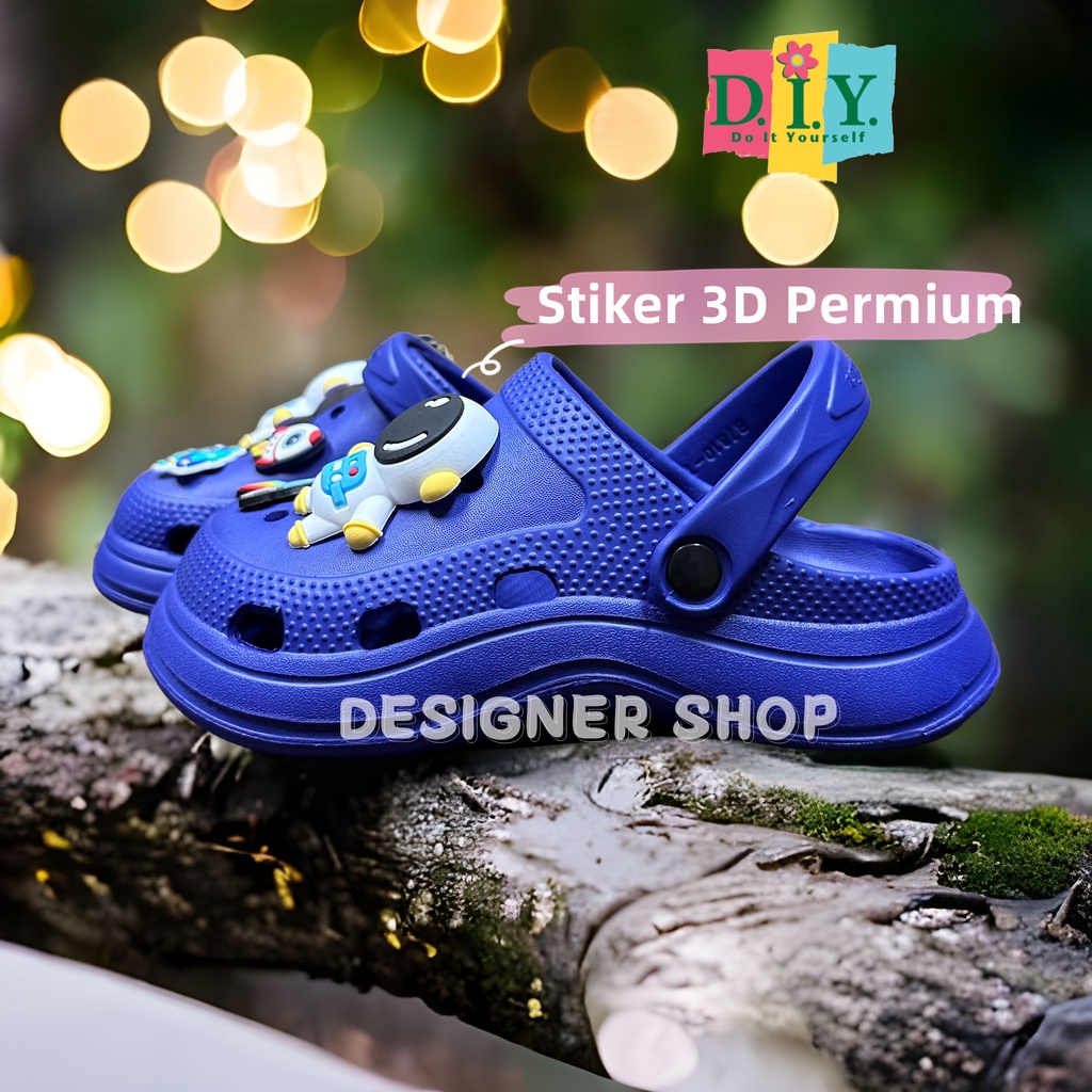 Sepatu Sandal Jelly Baim CROCS Anak Laki Laki Terbaru 2023 EVA/RINGA Jibbitz DIY