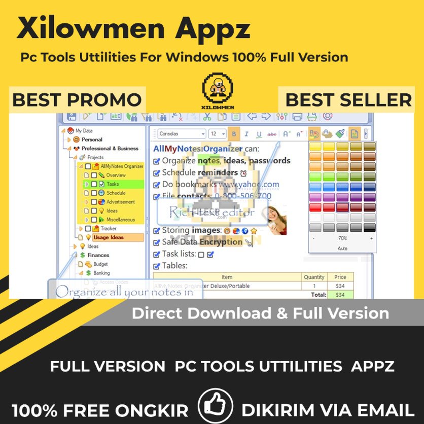 [Full Version] AllMyNotes Organizer Deluxe Pro PC Tools Software Utilities Lifetime Win OS