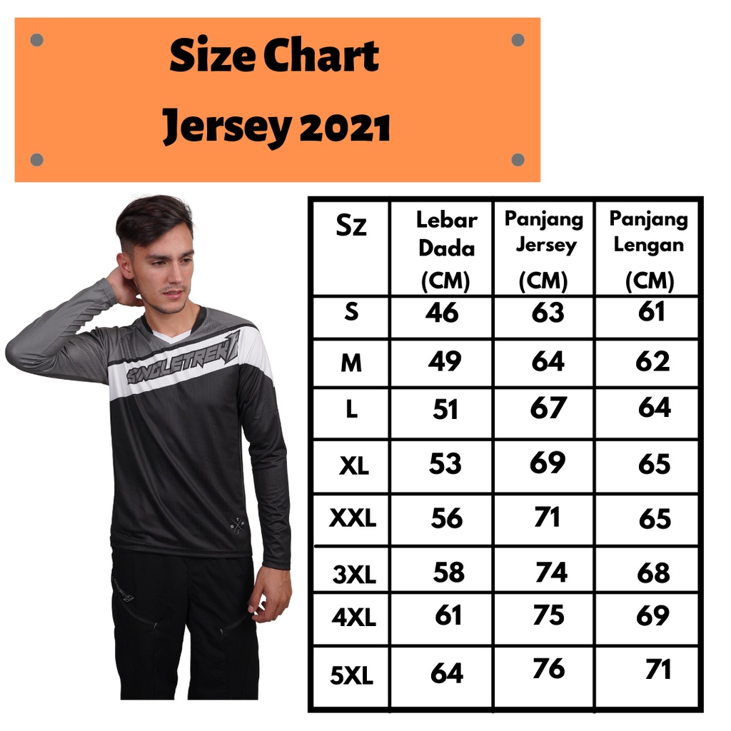 Jersey MotorCross dengan bahan Cooltech Adem Lengan Panjang E3