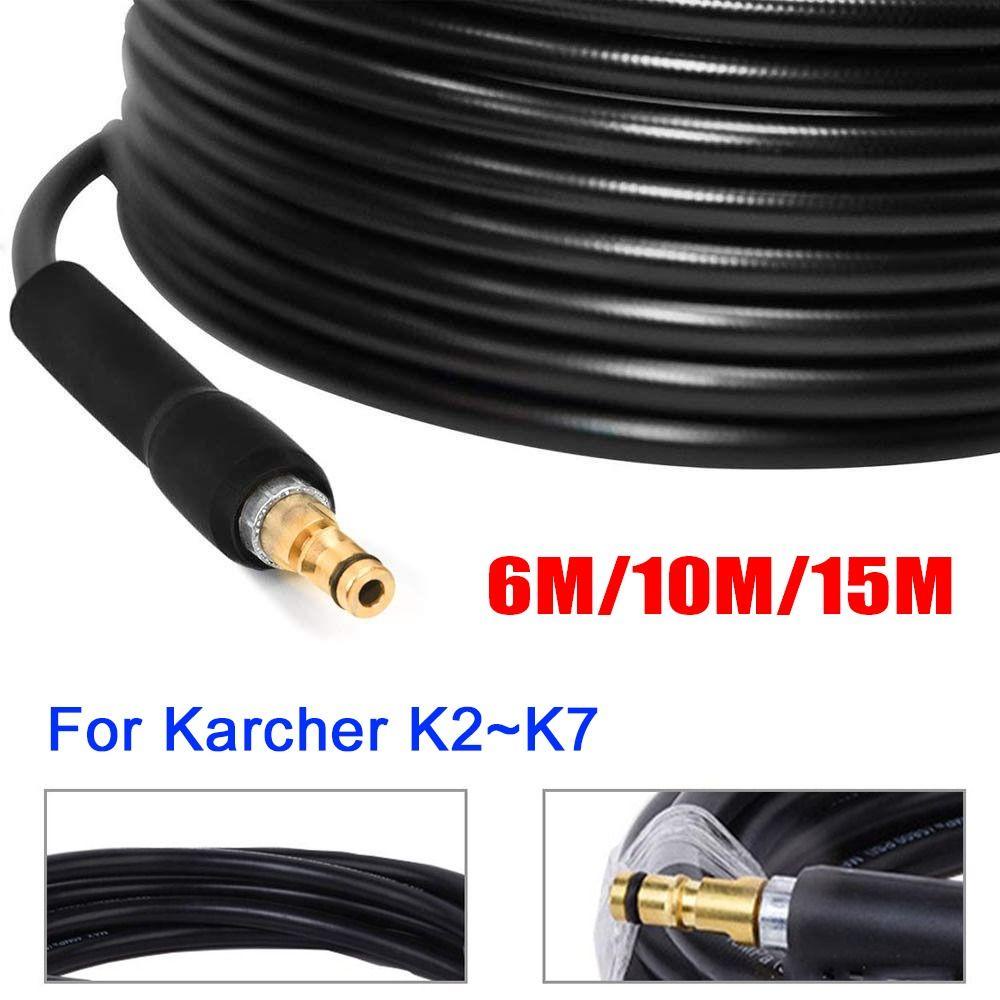 Solighter Washer Hose Steel Wire Braided Quick Connect Kepala Tembaga Untuk Karcher K2 K3 K5 K7