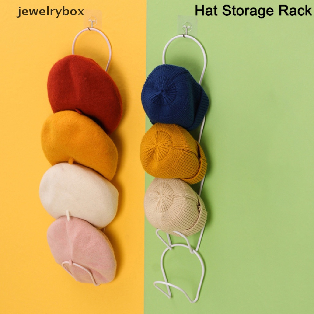 [jewelrybox] 5pcs/set Tempat Display Topi Pintu Lemari Pakaian Syal Handuk Rak Penyimpanan Shelf Home Organizer Boutique