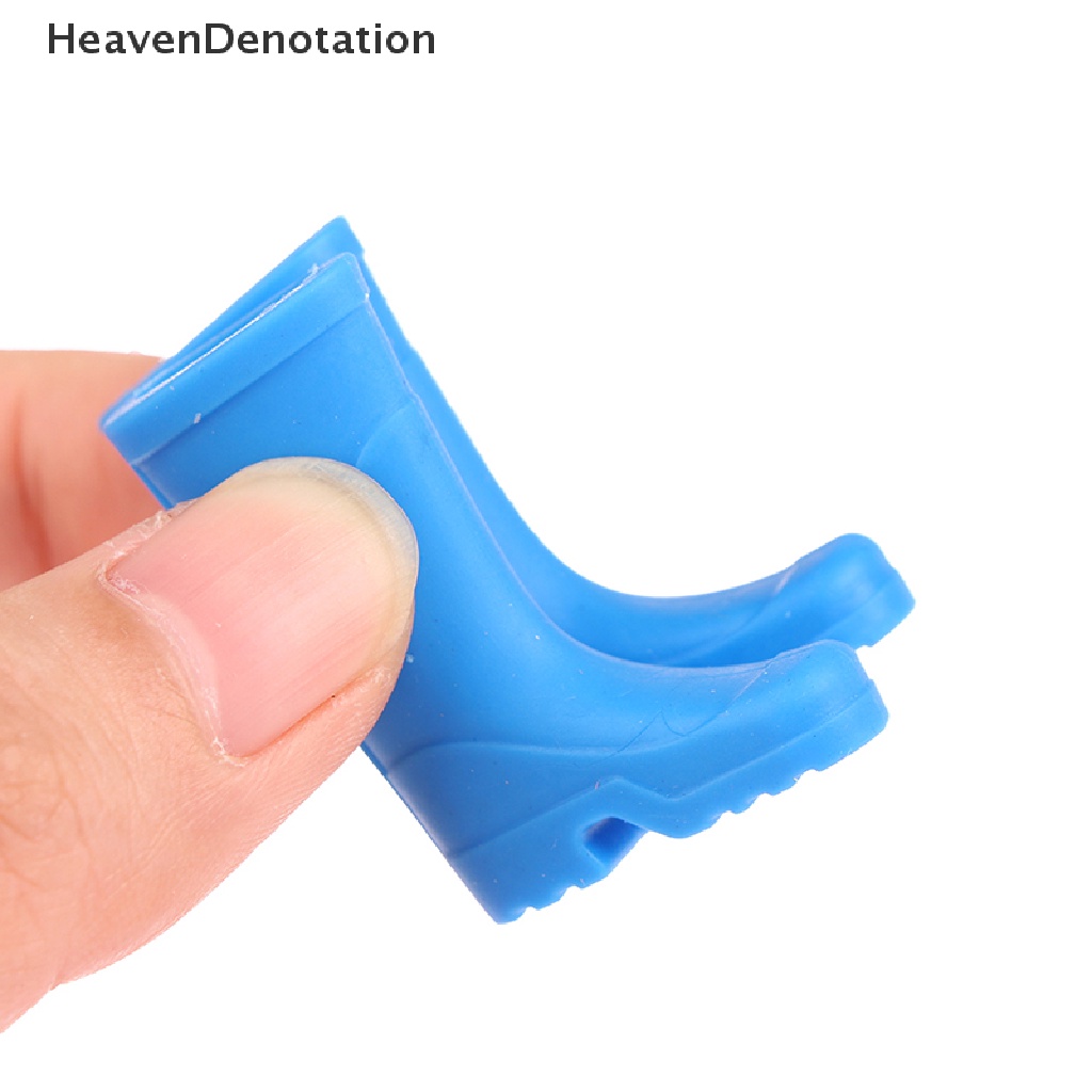 [HeavenDenotation] Skala1: 12rumah Boneka Miniatur Sepatu Boots Hujan Karet Dekorasi Boneka Aksesoris HDV