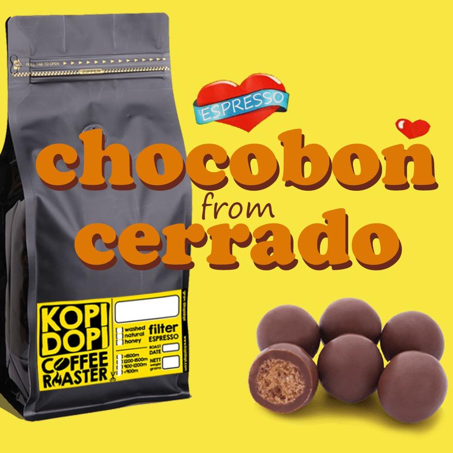 

◌ Kopi Espresso Brazil Chocobon from Cerrado Bourbonut Natural 1 kg 1kg ✩