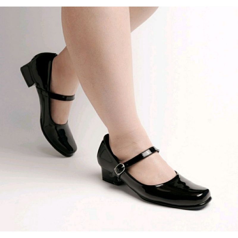 Sepatu Flatshoes Big Size 41-45 / Sepatu Flat Balet Kulit Putih Ukuran Jumbo Besar / Perawat Bidan Dokter, 44