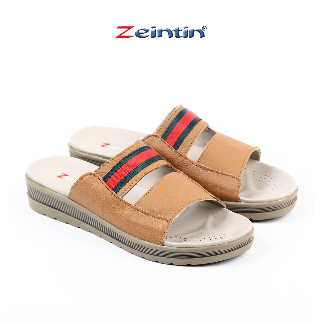 Zeintin - Sandal Wanita kulit Asli Slip On Murah |  Sandal Wedges | Original Zeintin WR