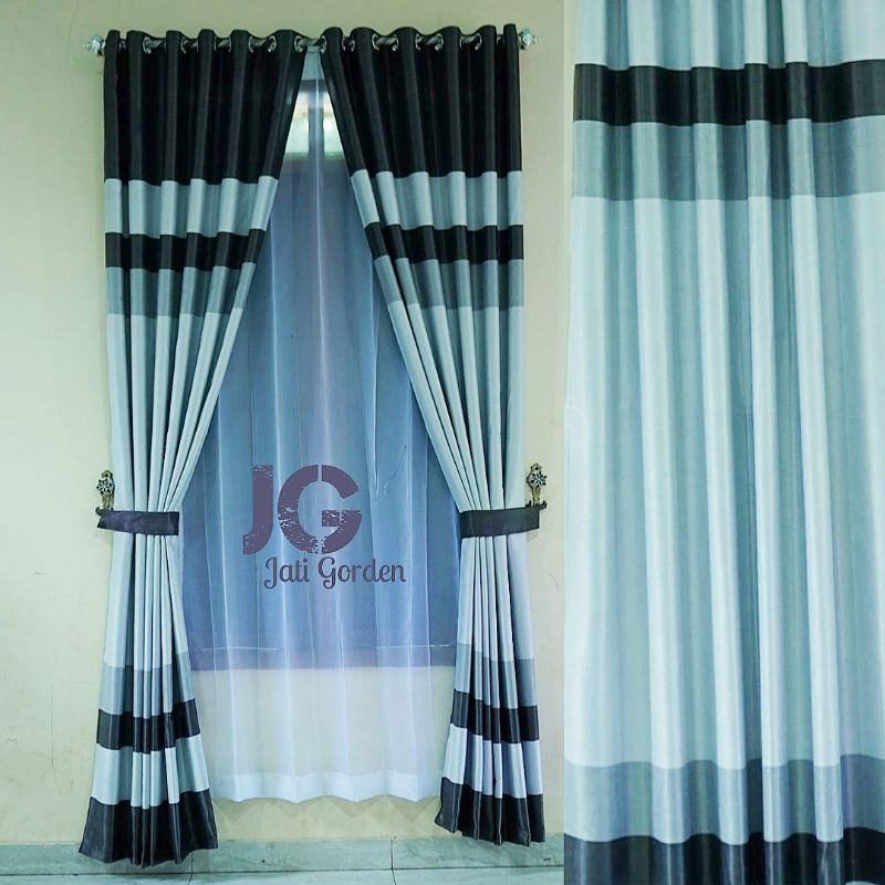 Gorden Jendela Minimalis Blackout Motif Pelangi Gorden Pintu Kamar Gorden Mewah Gorden Gorden