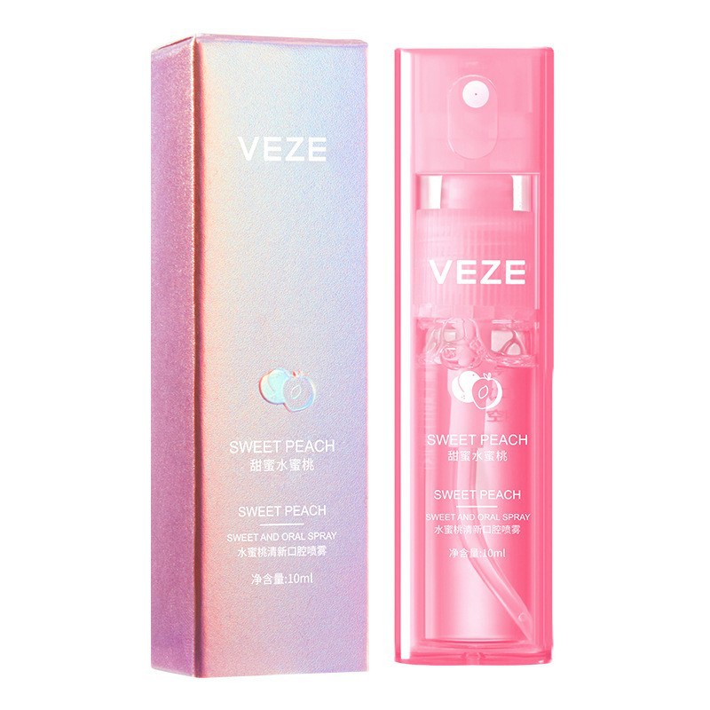 VEZE 10ml Mouth Breath Spray Mint/Pengharum Mulut Parfum Mulut/Menghilangkan Bau Mulut Mudah Dibawa Wangi Tahan Lama