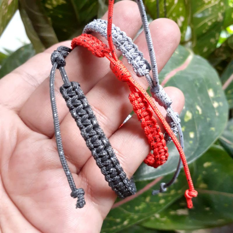 Gelang Prusik Cobra Mini Adjustable Perusik Gunung Microcord Paracord Cocok Untuk Pria Dan Wanita