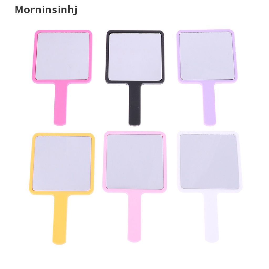 Mornin Eyelash Extension Handheld Makeup Mirror Cermin Rias Make Up Persegi Dengan Handle id