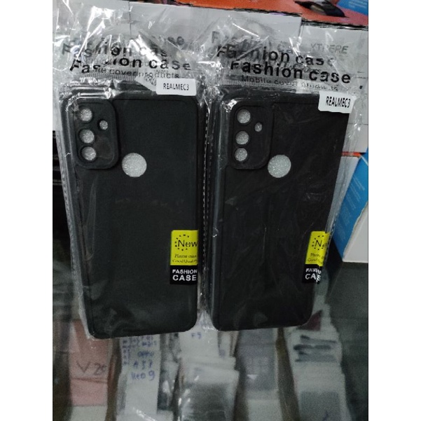 Softcase Realme C3 Lubang 3 Silikon Casing Case Macaron Pelindung Pro Camera