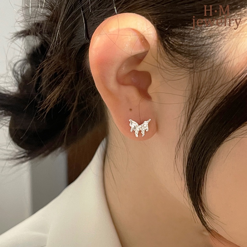 Lava Butterfly Studs Anting Dingin All-Match Bermutu Tinggi Yang Elegan Baru2023