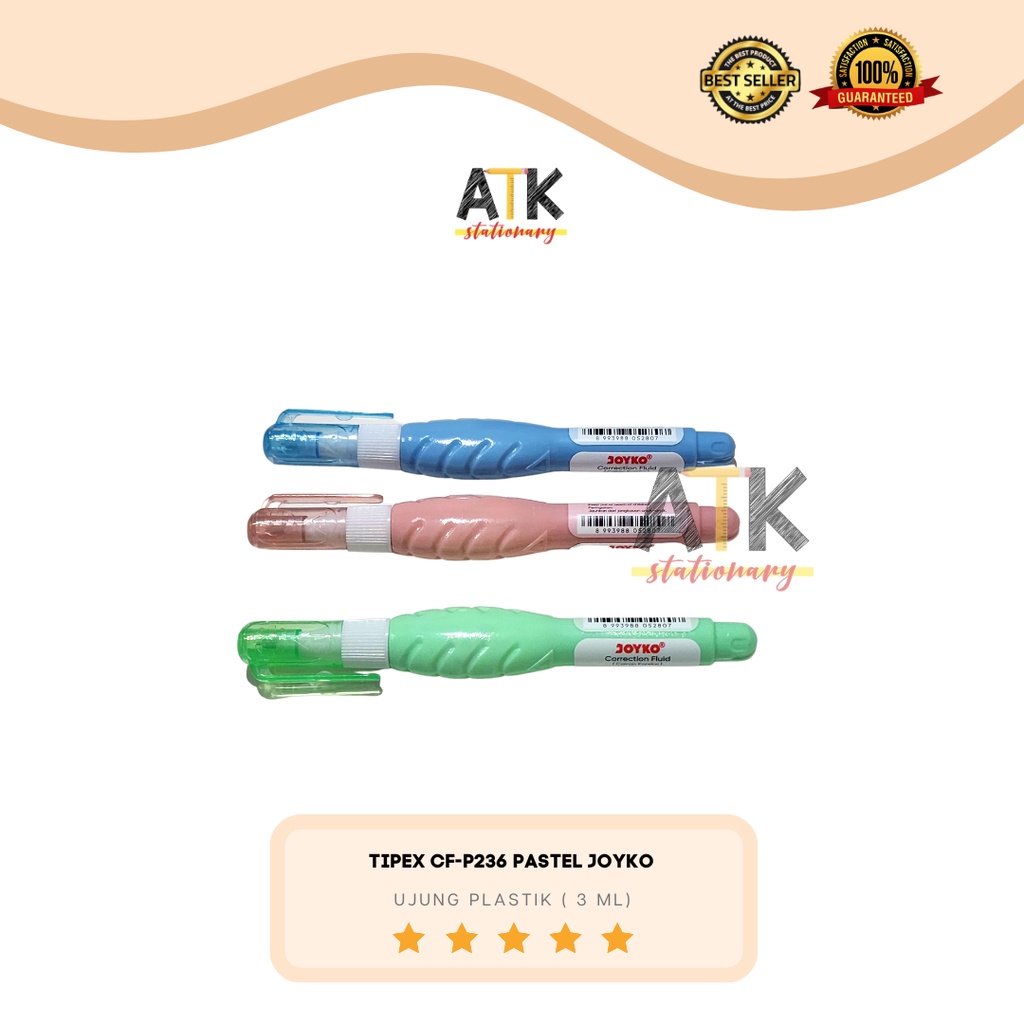 

Tip Ex Cair Joyko Pastel CF-P236 / Correction Fluid Cair Tipex 236 atk