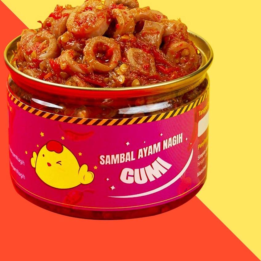 

✷ SAMBAL NAGIH - Sambal Cumi Asin Toples ✱