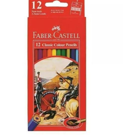 

Lebih Berkualitas PENSIL WARNA FABER CASTELL 12 WARNA COLOURS