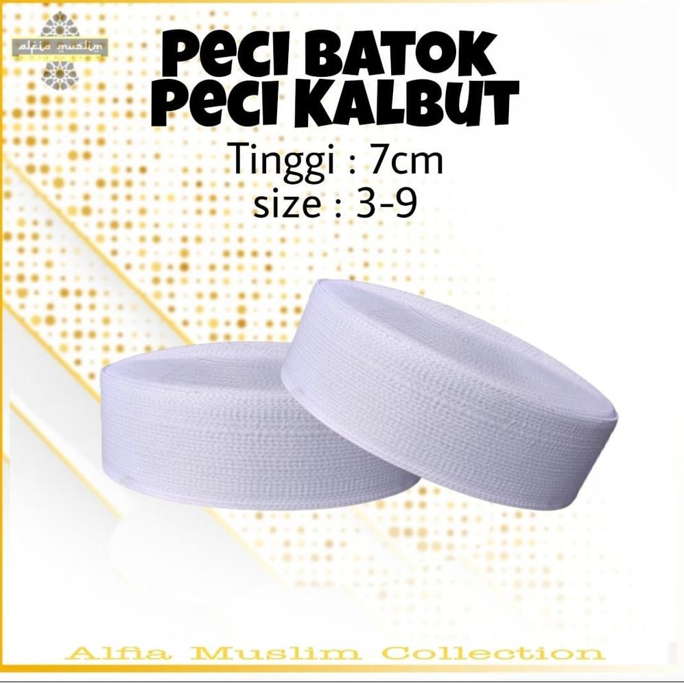 [ART. 889973] Peci Batok Pendek Peci Putih Polos Kopiah Songko