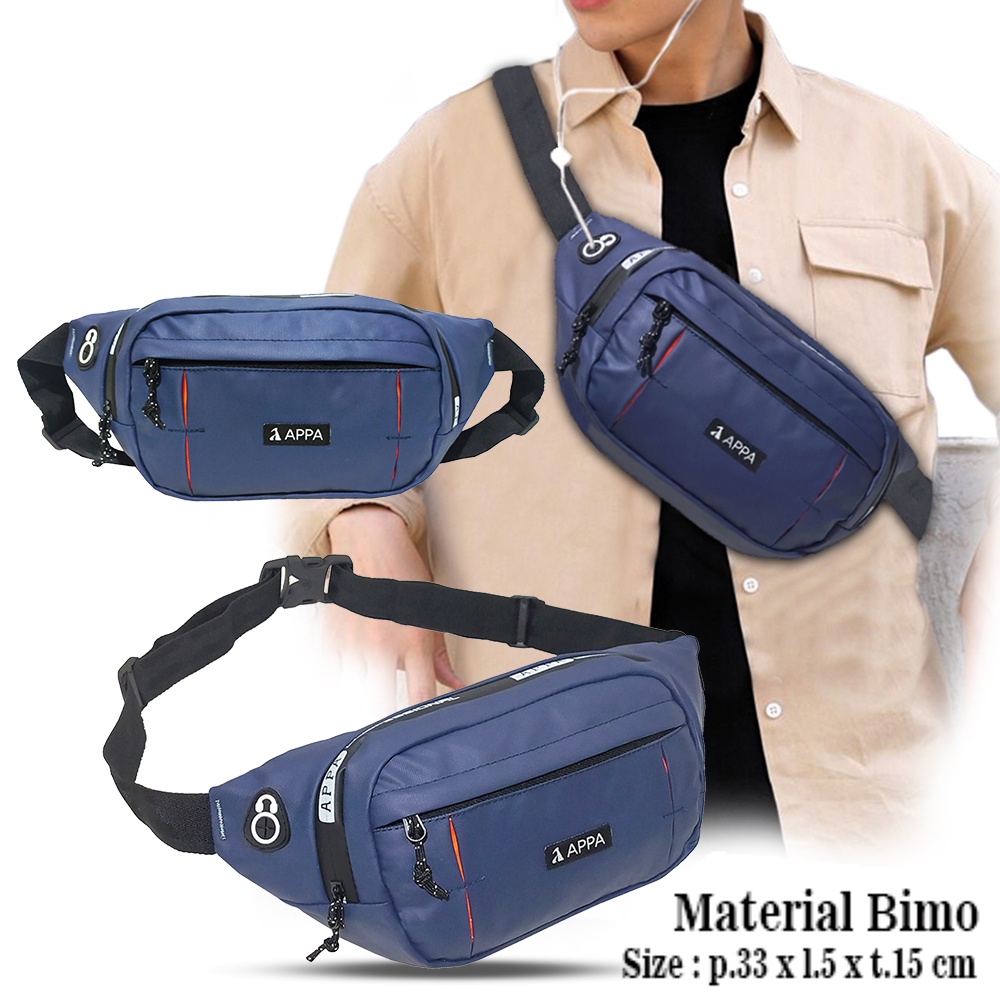 TERBARU !!! Waistbag // Chestbag // slempang //Tas pinggang Original bahan Bimo waterproof LITE7005