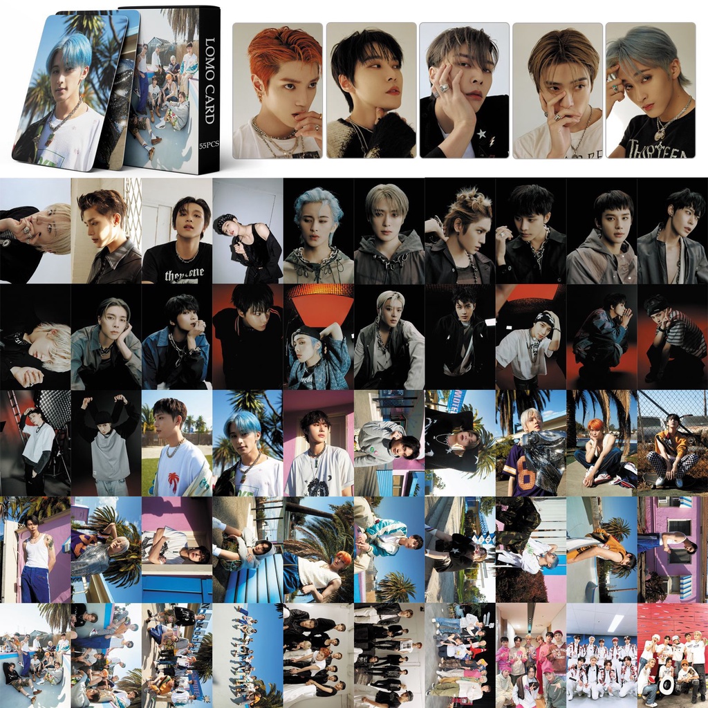 55pcs / box NCT 127 New Album AY-YO Photocards MARK YUTA WINWIN Taeil Doyoung Taeyong Jaehyun Lomo Cards Kpop Postcards