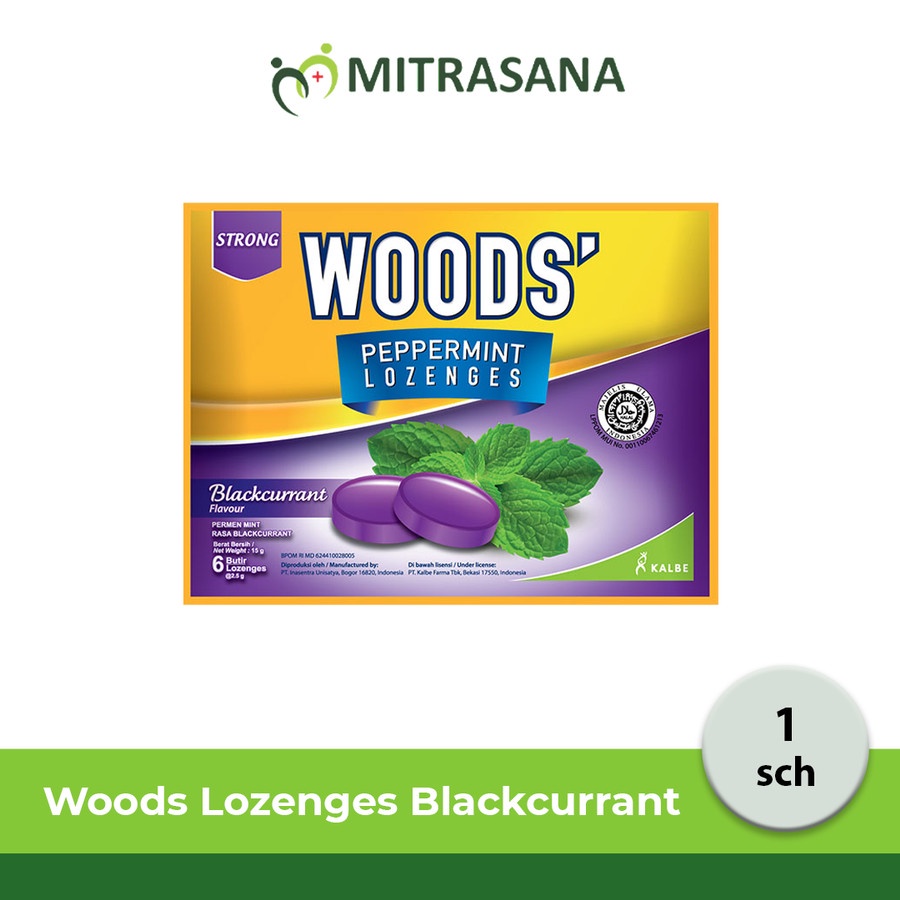 

Woods Lozenges Blackcurrant 1x15 Sch