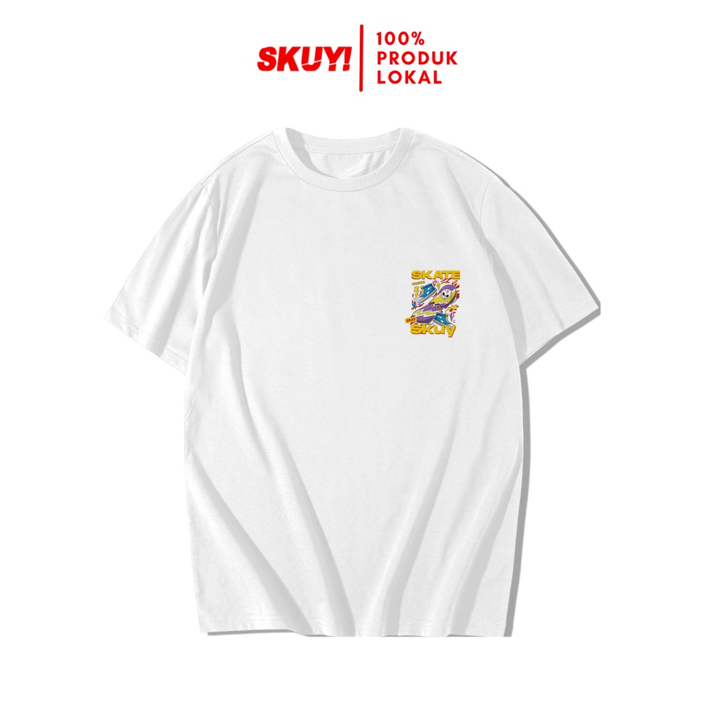 Skuy Kaos Dewasa Putih Unisex | Skate Skuy SKY183