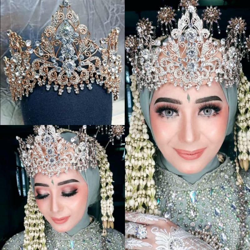 [MK89] Mahkota Adat Pengantin Siger Sunda Jawa Impor