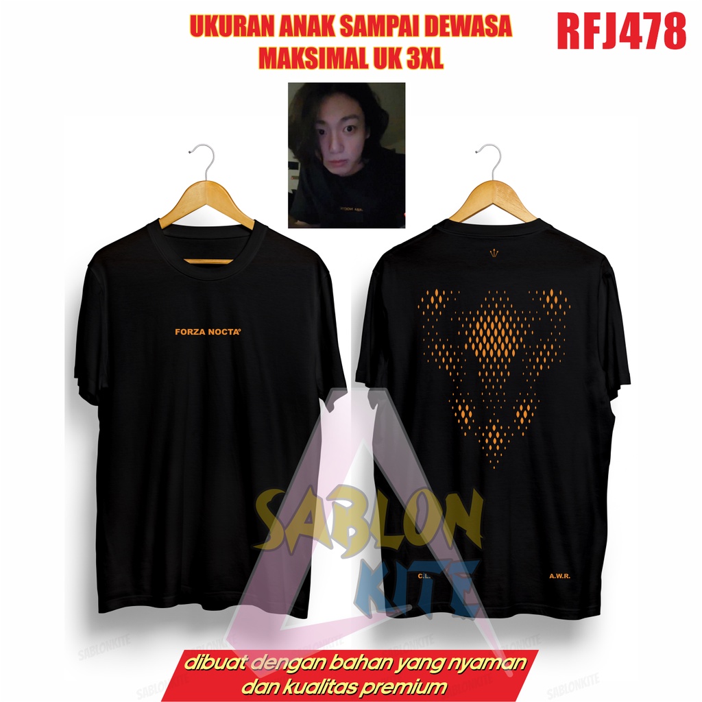 Kaos Kpop Jungkook Jk live RFJ478 combed 30s